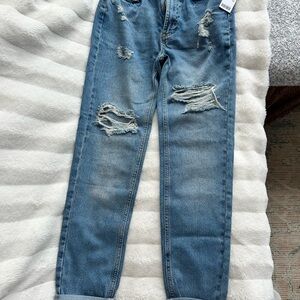 BDG High Rise Distressed Blue Jeans